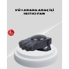 3’ü 1 Arada Araç İçi Isıtıcı ve Fan 150W Güçlü ve 360° Dönebilen Başlıklı
