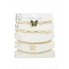 4 Adet Kelebek Trend Zincir Bileklik