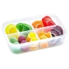 4 Bölmeli Sızdırmaz Contalı Kilitli Kapaklı 1 Litre Erzak Saklama Kabı -LC520 (5047)