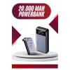 4 Çıkışlı 20.000 Mah Powerbank Uzun Pil Ömürlü Taşınabilir