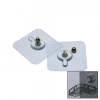 4 Parça 10mm Vidalı Şeffaf Pvc Yapışkan Askı Bx40