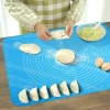 40*50 cm Silikon Ölçekli Kullanımı Kolay Hamur Açma Matı Ekmek Mantı Makarna Hamuru Yoğurma Matı (5047)