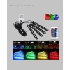 48 LED Araç İçi RGB Şerit Aydınlatma Müzik Senkron USB Kumandalı Set