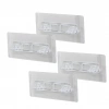 4PCS  RAF AYAK APARATI   ŞEFFAF PVC YAPIŞKANLI + VİDALANABİLİR   2X10CM (5047)