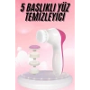 5 Başlıklı Titreşimli Cilt Temizleme Seti Canlandırıcı ve Onarıcı