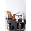 6lı Ayaklı Kahve Seti - Moka Pot - Kahve Tanesi - Çaydanlık - Cezve - Kahve Bardağı - Bardak