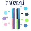 7 Yüzeyli Tırnak Törpü ve Parlatma Blok Sünger Renkli, Ergonomik ve Profesyonel Manikür İçin