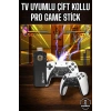 8K Android TV Gme Stick Video Oyun Konsolu Aile Retro 35000 Oyunlu Çift Kollu