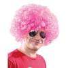 Açık Pembe Renk Kıvırcık Afro Bonus Peruk Bx40