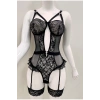 Afrodit Siyah Sexy Jartiyer Takım -1050
