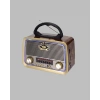 Ahşap Nostaljik Radyo Bluetooth USB SD Kart Destekli