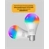 Akıllı 9W RGBW LED Ampul, tasaruflu romantik ışıklı