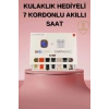 Akıllı Saat Bluetooth Kulaklık Hediyeli Bildirim Görme Sesli Görüşme Çoklu Kordon