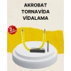 Akrobat Vidalama Uç Seti 12 Parça Profesyonel Dar Alan Kullanım
