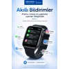 AMOLED Ekranlı Kablosuz Şarj Destekli Akıllı Saat Spor Modlu Bluetooth Uyumlu