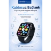 AMOLED Ekranlı Kablosuz Şarj Destekli Akıllı Saat Spor Modlu Bluetooth Uyumlu