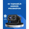 Android TV 11 İşletim Sistemli Elektrikli Odaklama Projektör