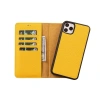 Apple iPhone 11 Pro Max Uyumlu Deri Cüzdanlı Kılıf FL12 Sarı