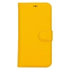 Apple iPhone 15 Plus Uyumlu Deri Cüzdanlı Kılıf MWWN FL12 Sarı