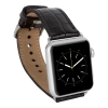 Apple Watch Uyumlu Deri Kordon 42-44-45mm Kroko Siyah