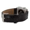 Apple Watch Uyumlu Deri Kordon 42-44-45mm Kroko Siyah