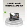 Araç DVR Kamerası 3’lü 170° Geniş Açılı Full HD ve Park Destekli