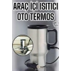 Araç İçi Çelik Su Isıtıcı Termos Bardak Çakmak Girişli Kupa Görünümlü