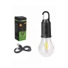 Askılı Kırılmaz Led Işık Kamp Bahçe Lambası Taşınabilir Led Ampul Şarjlı