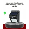 Bahçe ve Dış Mekanlar İçin Güneş Enerjili 20 LED Hareket Sensörlü Lamba