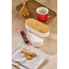 Bambu Kahvaltılık Saklama Kabı İki Bölmeli Büyük Lunch Box