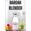 Bardak Blender Smoothie Meyve Sıkacağı Şarjlı Cam Taşınabilir