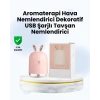 Beyaz Renk Ultrasonik Hava Nemlendirici ve Aromaterapi Difüzörü