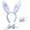 Beyaz Tavşan Kostüm Seti - Taç Papyon Kuyruk