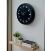 Black Baseline 40 Cm Metal Duvar Saati