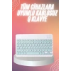 Bluetooh Wıreless Keyboard Siyah Q Klavye İOS Ipad Android Windows Uyumlu