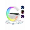 Bluetooth Hoparlör G Şekli Atmosfer Akıllı Rgb Lamba Wireless Kablosuz Şarj