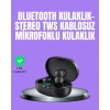 Bluetooth Kulaklık TWS Yüksek Ses Kaliteli Kesintisiz Dijital Göstergeli Kulaklık