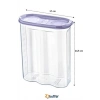 BUFFER® 2 Kapaklı Ölçekli Erzak Kuru Gıda Saklama Kutusu Kabı 2,4 Litre-SA940