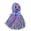 BUFFER® Ahtapot Şekilli Zilli Ve İpli Rengarenk Püsküllü Sevimli KediOyuncağı