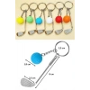 BUFFER® Gerçekçi Golf Tasarımlı Şık Anahtarlık Kolye Çanta Süsü Golf Keychain