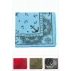 Çapa Desenli Keten Bandana 50*50