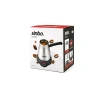ÇELİK ELEKTRİKLİ CEZVE TÜRK KAHVE MAKİNESİ - 5FİNCAN=400ML 360° KABLOSUZ KULLANIM KATLANIR KULP 700W SCM-2967 (5047)