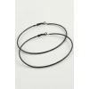 Çizgili Metal Halka Küpe 8-9-10 cm
