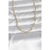 CM 14K Gold Renk Çizgi Lazer Model 60 cm Kadın Kolye