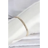 CM 14K Gold Renk Yassı Yılan Zincir Model Kadın Bileklik