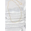 CM 14K Gold Renk Zincirli 60 cm Kadın Kolye