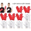 Çocuk Gösteri Eldiven Seti – 5 Çift Beyaz & 5 Çift Kırmızı