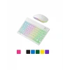 Çoklu Cihaz Uyumlu Kablosuz Klavye Mouse Seti Aydınlatmalı