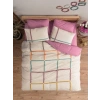 Cotton Box Puff Nakışlı Ranforce Çift Kişilik Nevresim Takımı İnsula Gülkurusu