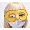 Dantel Tül Malzemeden İmal Sarı Renk Balo Parti Maskesi Venedik (5047)